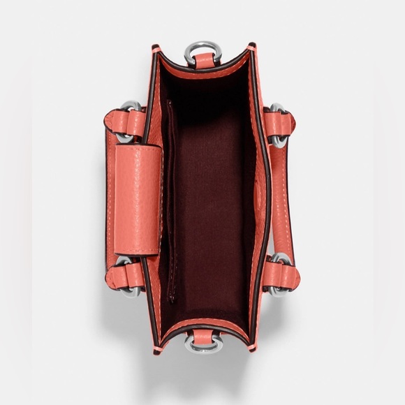 Coach North South Mini Tote With Signature Canvas - Picture 3 of 14